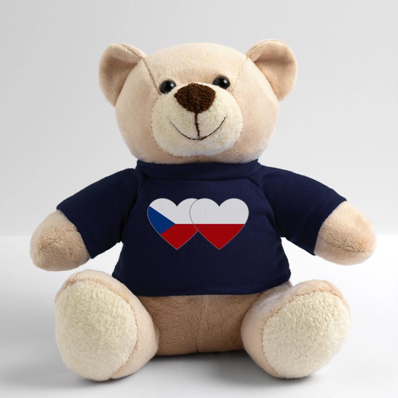 République tchèque Pologne Drapeau large Nounours
