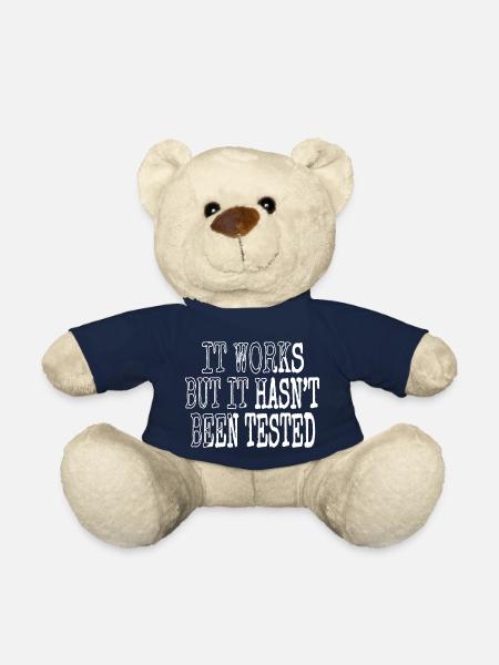 Programming Programming Language - Teddy Bear - french navy