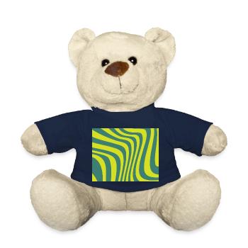 Ondes vertes - Nounours - bleu marine - Devant