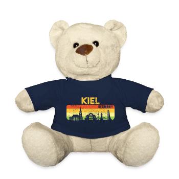 Kiel Skyline Kieler Geschenk - Teddy - French Navy - Vorne