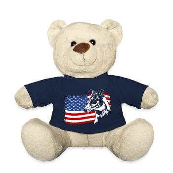 Kurzhaarcollie Collie Amerika Fahne Hunde Wilsigns - Teddy - French Navy - Vorne