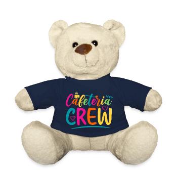 Cafeteria Crew Funny Sarcastic Gift Idea colored V - Teddy Bear - french navy - Front