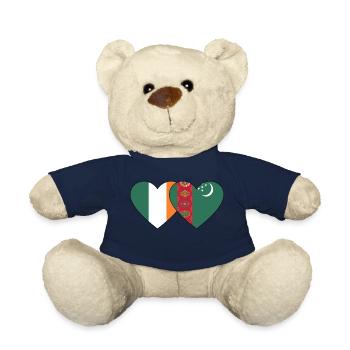 Irland Turkmenistan Flagge Herz - Teddy - French Navy - Vorne