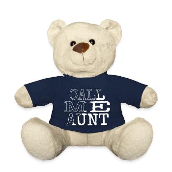 bitcoin lover statement christmas present geek - Teddy Bear - french navy - Front
