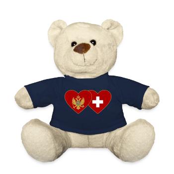 Montenegro Schweiz Flagge - Teddy - French Navy - Vorne