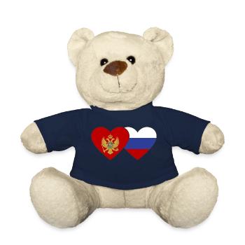 Monténégro Drapeau de la Russie - Nounours - bleu marine - Devant