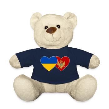 Ukraine Montenegro Flagge - Teddy - French Navy - Vorne