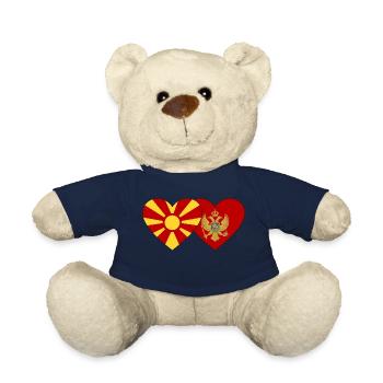 Makedonien Montenegro Flagge - Teddy - French Navy - Vorne