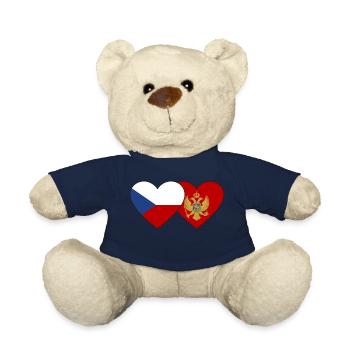 Tschechien Montenegro Flagge - Teddy - French Navy - Vorne