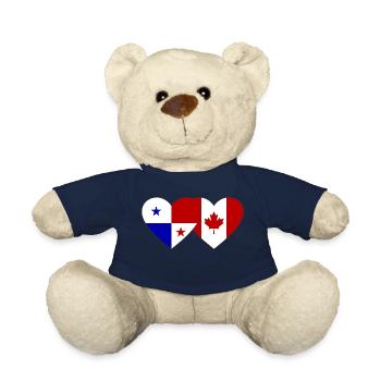 Panama Canada Flag - Teddy Bear - french navy - Front