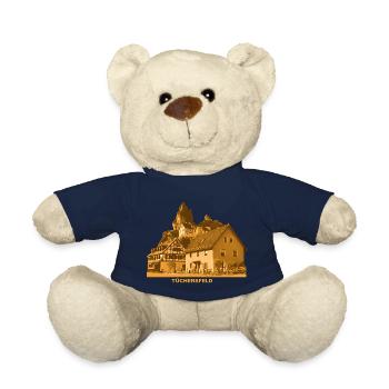 Tuchsfeld, Franconian Switzerland, Bavaria, Pottenstein - Teddy Bear - french navy - Front