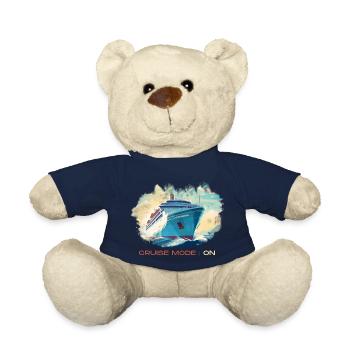 Mode croisière activé. Un motif élégant pour les vacances. - Nounours - bleu marine - Devant