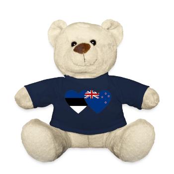 Estonie Drapeau néo-zélandais utilisé - Nounours - bleu marine - Devant