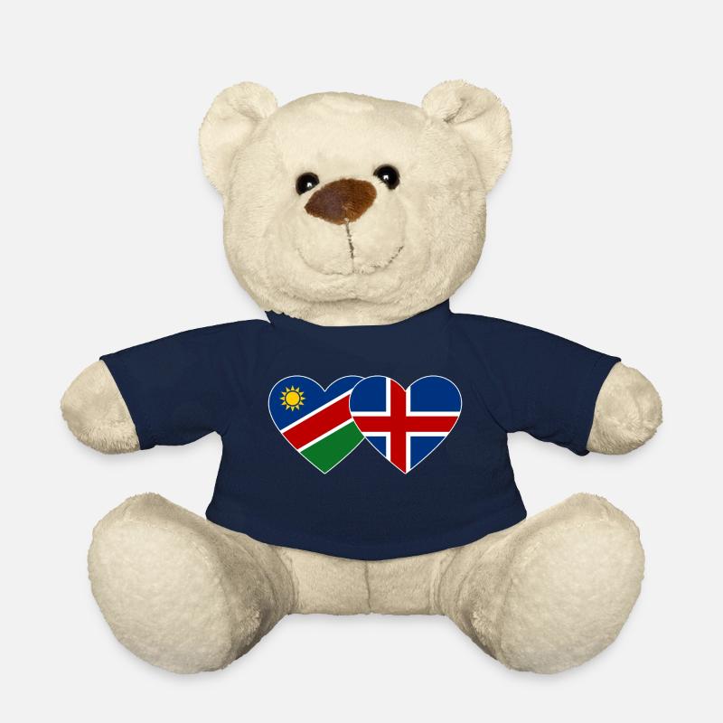 Namibia Island Flagge Herz - Teddy - French Navy