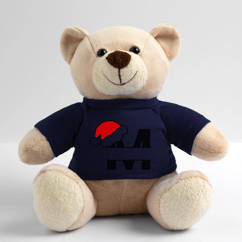 Alphabet Noël Lettre M a personnaliser Nounours