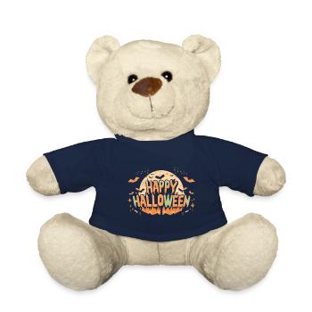 Happy Halloween Schriftzug - Teddy - French Navy - Vorne