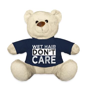 swimming swim funny swimming gift idea biker - Teddy Bear - french navy - Front