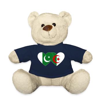 Pakistan Algerien Flagge Herz - Teddy - French Navy - Vorne