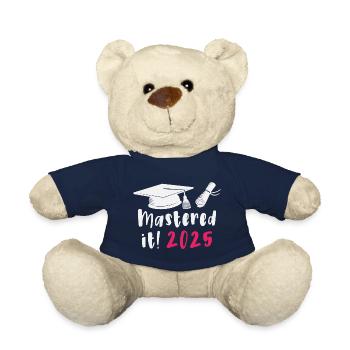 Gemeistert 2025 Master Abschluss Graduiert 2025 - Teddy - French Navy - Vorne