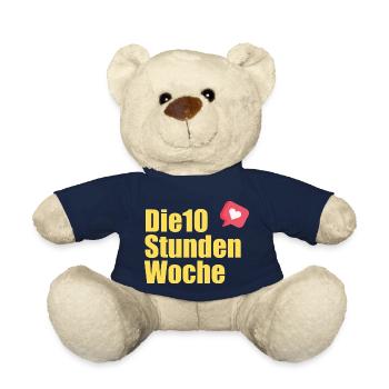 die 10 Stunden Woche Logo - Teddy - French Navy - Vorne