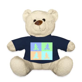 Junior Biker Pop Art pastel - Teddy - French Navy - Vorne