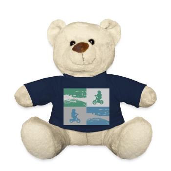 Junior Biker Pop Art metallic - Teddy - French Navy - Vorne