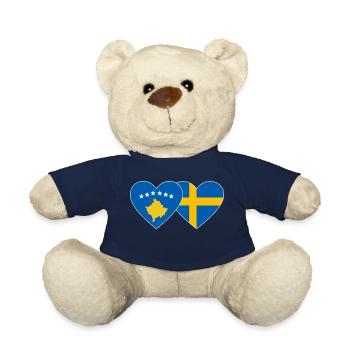 Kosovo Schweden Flagge - Teddy - French Navy - Vorne
