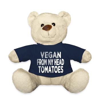 plant based jokes plant veggie sayings - Teddy - French Navy - Vorne