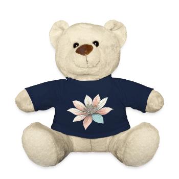 Ästhetische Blume Pastellfarben - Teddy - French Navy - Vorne