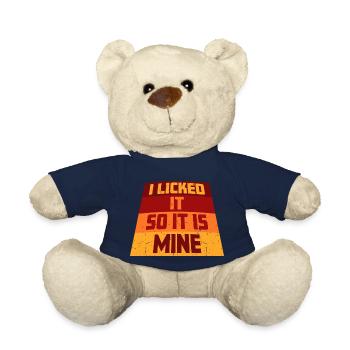 Je l’ai léché pour que ce soit le mien drôle de dire effronté - Nounours - bleu marine - Devant