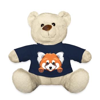 Spähender niedlicher roter Panda - Teddy - French Navy - Vorne