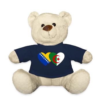 Bosnien Algerien Flagge Herz - Teddy - French Navy - Vorne