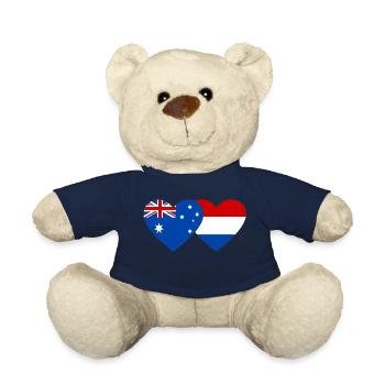 Australien Holland Flagge Herz Flagge - Teddy - French Navy - Vorne
