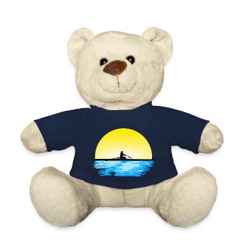 Aviron - bateau à rames - aviron femme - femme aviron - Nounours - bleu marine - Devant