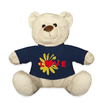 LOVE Design mit Herz - Teddy - French Navy - Vorne