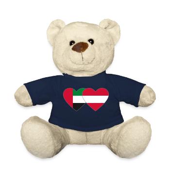 Vereinigte Arabische Emirate Österreich Herz - Teddy - French Navy - Vorne