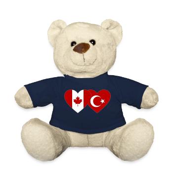 Canada Dinde Drapeau Coeur - Nounours - bleu marine - Devant