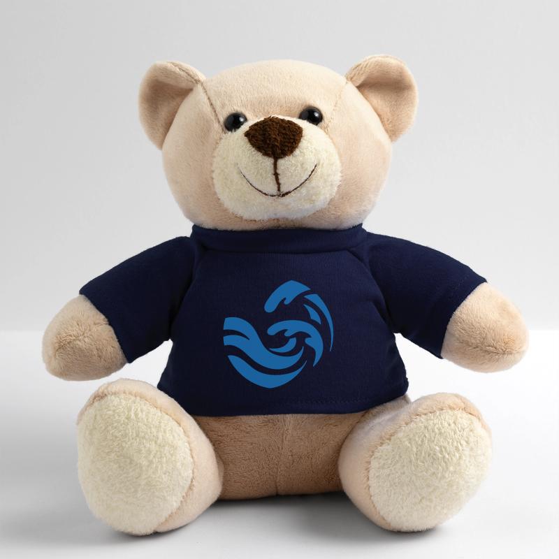 simple blue wave design Teddy Bear