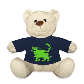 Glitch Cat - Teddy Bear - french navy - Front