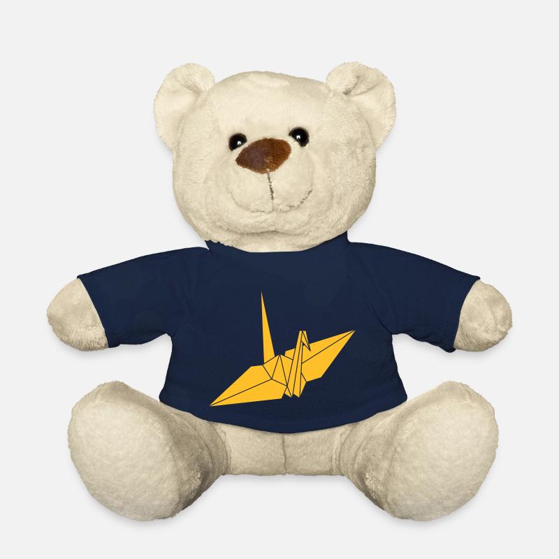 origami - Kranich - Teddy - French Navy