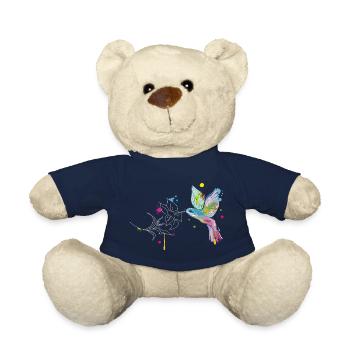 Kolibri und Blüte - Teddy - French Navy - Vorne