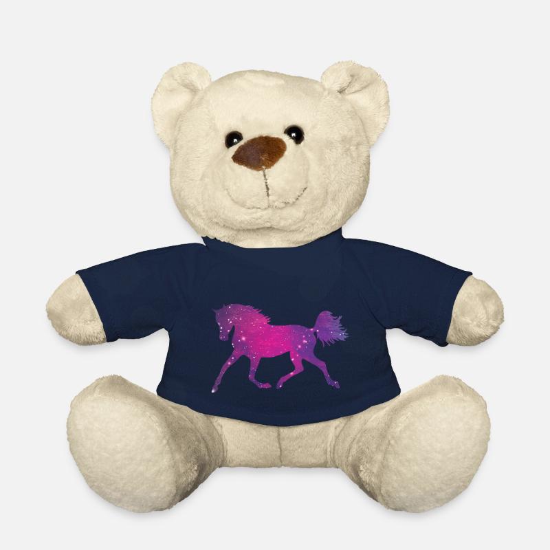 Pferd Silhouette Galaxy Space Universum - Teddy - French Navy