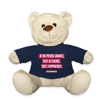 Nelson Mandela - Citation - Nounours - bleu marine - Devant