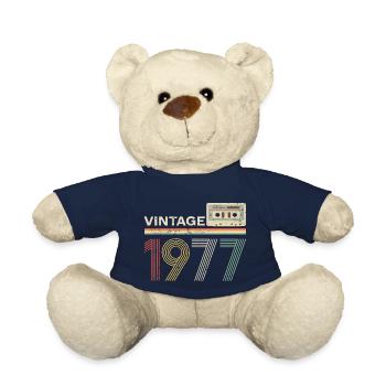 Vintage cassette 1977 - Teddy Bear - french navy - Front