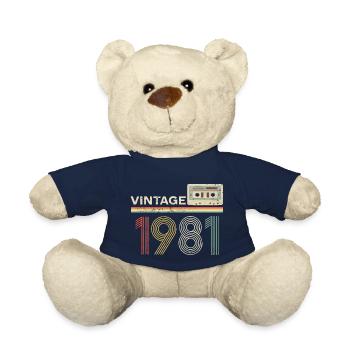 Vintage cassette 1981 - Teddy Bear - french navy - Front