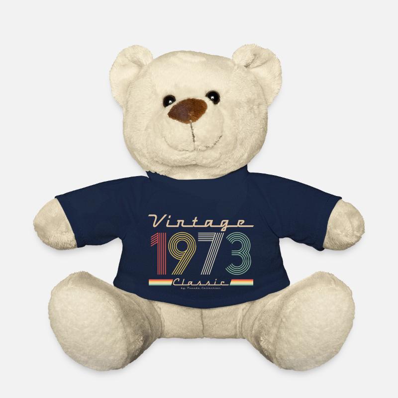 50e anniversaire Vintage Classic 1973 Rétro Pseudo - Nounours - bleu marine