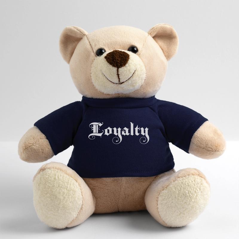 Loyalität Loyalty Fancy Script Geschenk Teddy