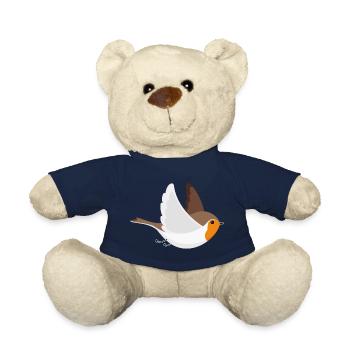 Robin volant d'oiseau - Nounours - bleu marine - Devant