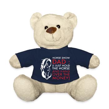 Funny Horse Lovers For Dads - Teddy Bear - french navy - Front
