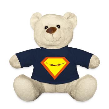 Glider Gliding Glider Glider Pilot Pilot - Teddy Bear - french navy - Front